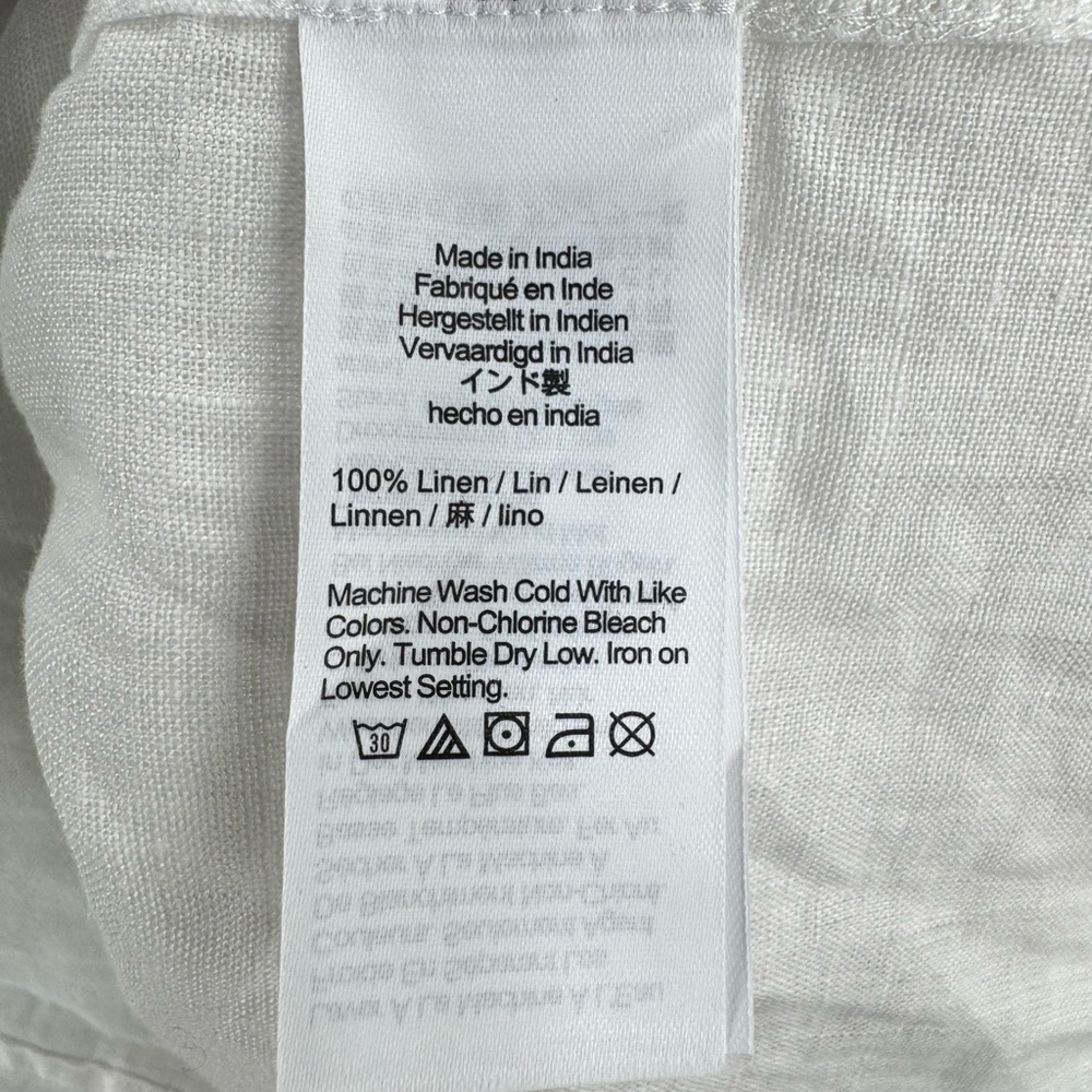 J. Crew White Linen Cabana Top Size M NWT - Picture 7 of 14